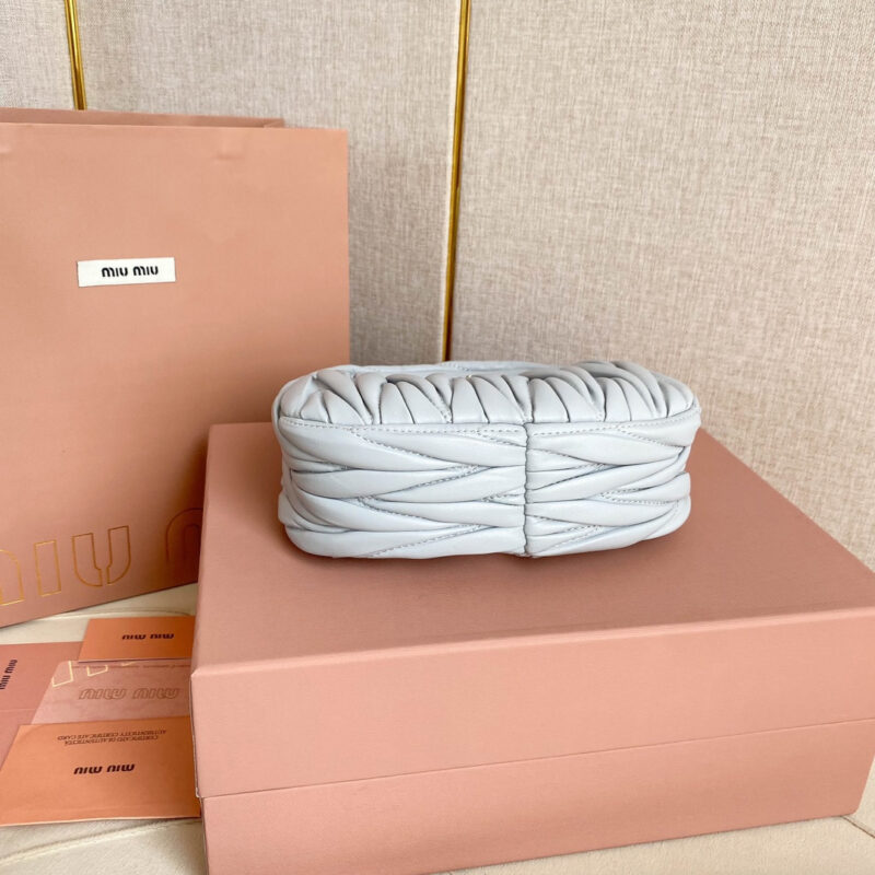 miumiu缪缪*5BP078Mini单肩包矢菊蓝免检版 - Image 9