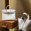 爱马仕 Birkin 25cm 奶昔白 南非进口鸵鸟皮 顶级手缝工艺 金扣