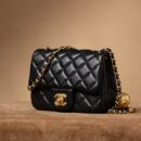 Chanel CF系列金球方胖子小羊皮XS免检版