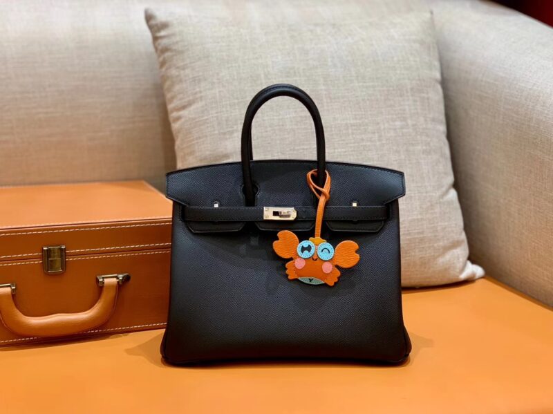 爱马仕 Birkin 铂金包 黑色 掌纹牛皮 金扣 30cm 高订版本