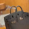 爱马仕 Birkin 铂金包 锡器灰 仿蜥蜴皮 银扣 25cm