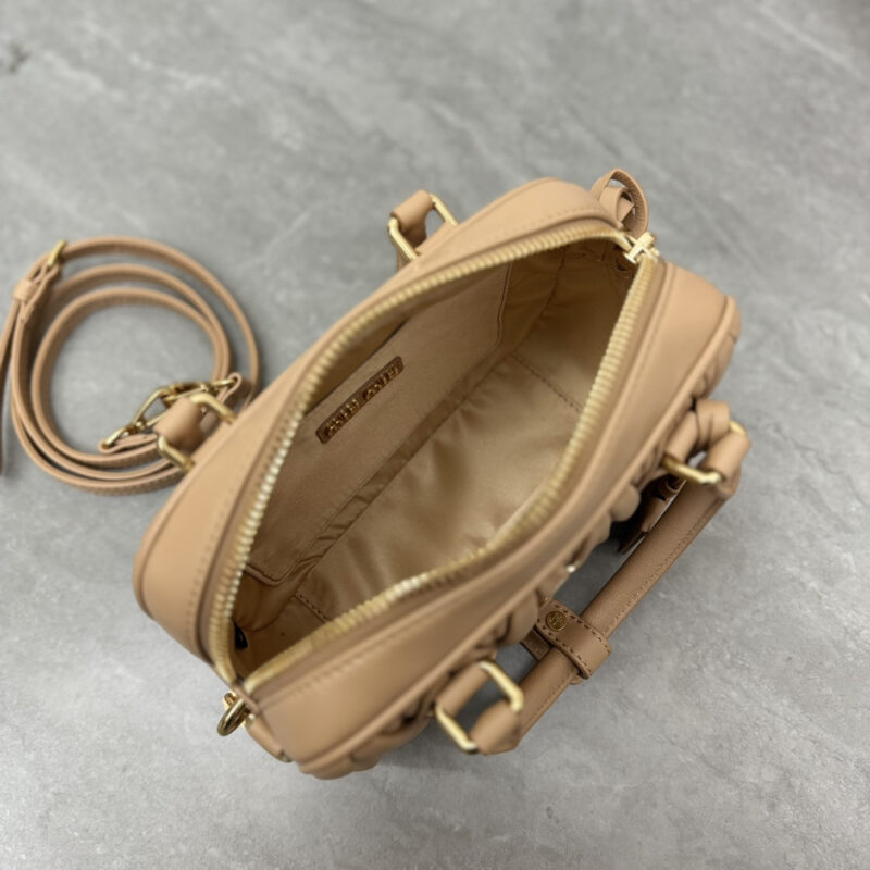 miumiu缪缪TooPretty系列5BB123保龄球手袋棕色 - Image 8