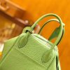 爱马仕 Lindy 30cm 牛油果绿 Togo牛皮 银扣 原版蜜蜡线 顶级手缝 现货