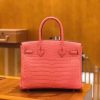 爱马仕 Birkin 30cm 龙虾粉 杜鹃粉 尼罗鳄鱼皮 金扣 原版蜜蜡线 顶级手缝 现货