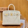 爱马仕 Birkin 30cm 奶昔白 银扣 德国进口togo 牛皮 全手工缝制