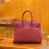 13440182afa6633.jpg 爱马仕 Birkin 30cm 石榴红 Togo小牛皮 金扣 原版蜜蜡线 顶级手工缝制