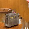 爱马仕 Birkin 25cm 尼罗鳄鱼皮 大象灰 金扣 新增现货