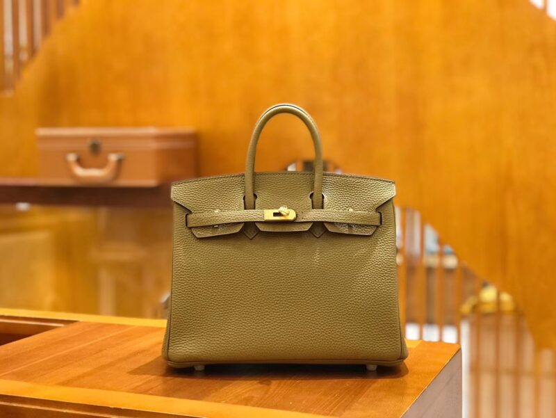 爱马仕 Birkin 25cm 大地色 Togo小牛皮 金扣 原版蜜蜡线 顶级手工缝制