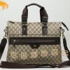 1472878086826904.jpg 268483 Gucci手提包 Gucci斜挎包 GUCCI双GPVC男包 时尚休闲公文包 咖啡色