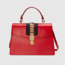 431665 CVL1G 6473 Gucci2016新款女包 Sylvie 真皮手提包