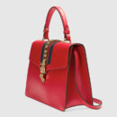 431665 CVL1G 6473 Gucci2016新款女包 Sylvie 真皮手提包
