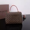 M42735 LV CLUNY MM 中号手袋 LV Monogram 老花系列 配紫蓝皮质肩带