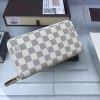 N60019 原单品质 LV ZIPPY 拉链钱夹 LV经典白棋盘格 LV女包 LV钱包