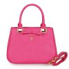 BN2245 Prada普拉达 SAFFIANO 真皮蝴蝶结手提包 小号 玫红