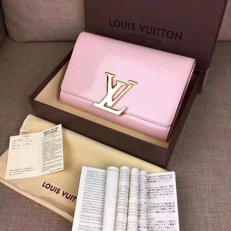 M94269 LouisVuitton 路易威登晚装包系列Vernis漆皮女式手拿包 粉色