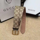 Gucci古奇新款2017蜜蜂印花腰带 Gucci女士皮带 古驰要带