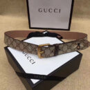 Gucci古奇新款2017蜜蜂印花腰带 Gucci女士皮带 古驰要带