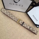 Gucci古奇新款2017蜜蜂印花腰带 Gucci女士皮带 古驰要带