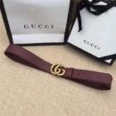 GUCCI 金色扣 原版牛皮 原单皮带仿古铜金属腰 带扣