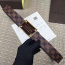 M9677V LV INVENTEUR 双面DAMIER腰带 棋盘格系列LV男士皮带 LV腰带 金扣
