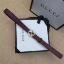 Gucci原版 牛皮搭配原单水晶 双G扣头 彰显超凡品味 顶级精品