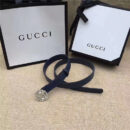 Gucci原版 牛皮搭配原单水晶 双G扣头 彰显超凡品味 顶级精品