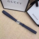 Gucci原版 牛皮搭配原单水晶 双G扣头 彰显超凡品味 顶级精品
