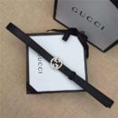 Gucci原版 牛皮搭配原单水晶 双G扣头 彰显超凡品味 顶级精品