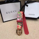 古驰Gucci i2017新品上市 互扣式双G带扣腰带 Blooms天竺蔡印花