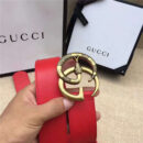 Gucci 原版牛皮 仿古铜蛇 金属腰带扣 顶级精品