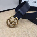 Gucci 原版牛皮 仿古铜蛇 金属腰带扣 顶级精品
