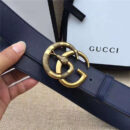 Gucci 原版牛皮 仿古铜蛇 金属腰带扣 顶级精品