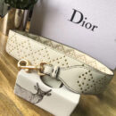 M0579 Dior迪奥 LADY DIOR原色小牛皮柔软手提包 饰钉手提单肩包