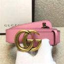 GUCCI 小蜜蜂 古奇2017新款 平纹头层牛皮 仿古金属小蜜蜂 粉色