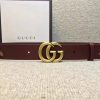 GUCCI 小蜜蜂 古奇2017新款 平纹头层牛皮 仿古金属小蜜蜂 枣红