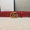 GUCCI 小蜜蜂 古奇2017新款 平纹头层牛皮 仿古金属小蜜蜂 红色