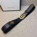GUCCI 小蜜蜂 古奇2017新款 平纹头层牛皮 仿古金属小蜜蜂 黑色