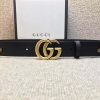 GUCCI 小蜜蜂 古奇2017新款 平纹头层牛皮 仿古金属小蜜蜂 黑色