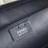 FENDI 柔软小牛皮购物包 彩色毛边 软羊革衬里 黑色