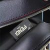 FENDI 柔软小牛皮购物包 彩色毛边 软羊革衬里 黑色