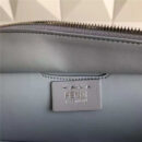 FENDI 柔软小牛皮购物包 彩色毛边 软羊革衬里 灰色
