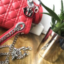 Dior迪奥 Lady Dior 经典迪奥戴妃包 三格 红色羊皮 Dior链条包 银扣