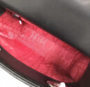 Dior迪奥 Lady Dior 经典迪奥戴妃包 Mini三格 黑色羊皮 Dior链条包 银扣