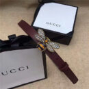Gucci 玛格丽特皇后系列 蜜蜂装饰玻璃珠 彩色水晶