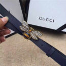 Gucci 玛格丽特皇后系列 蜜蜂装饰玻璃珠 彩色水晶
