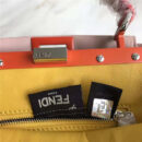 2590 FENDI 芬迪 拼色软羊革 手提包 内袋 金属配件 粉色