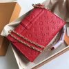 M43393 LV SAINT SULPICE 小号手袋 LV全皮女包 LV女士单肩斜挎包 红色
