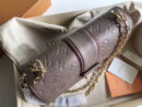 M43395 LV SAINT SULPICE 小号手袋 LV全皮女包 LV女士单肩斜挎包 灰色