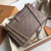 M43395 LV SAINT SULPICE 小号手袋 LV全皮女包 LV女士单肩斜挎包 灰色