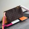 M44053 LV LORETTE 手袋 LV2017新款拼色肩带经典老花 LV女士单肩斜挎包